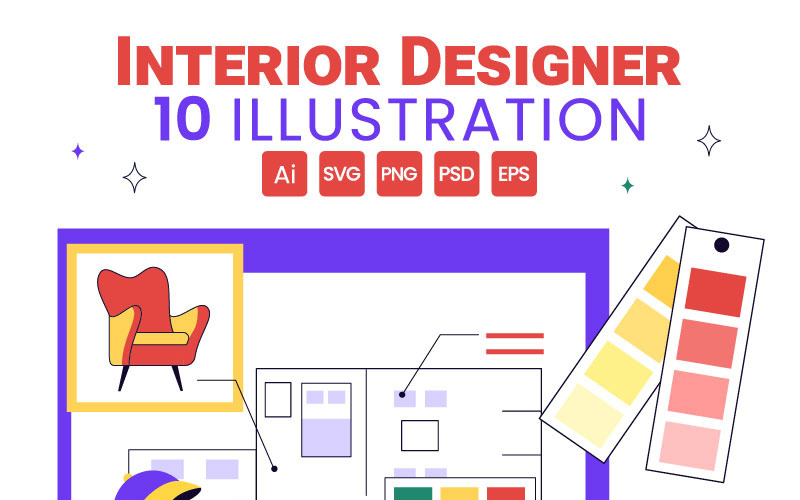 10 Illustrationen für Innenarchitekten