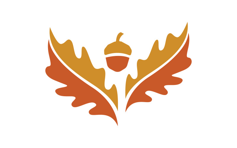 Modèle de logo d'illustration vectorielle d'icône de feuille d'érable v.5