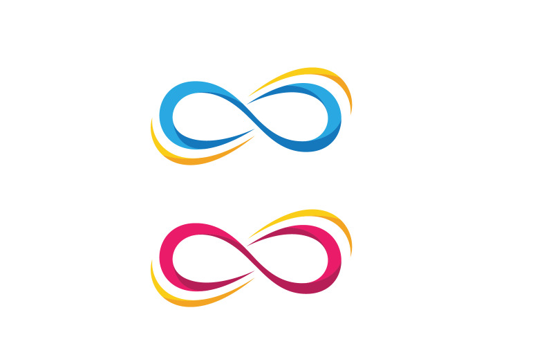 Шаблон дизайна векторной иконки логотипа Infinity v.17