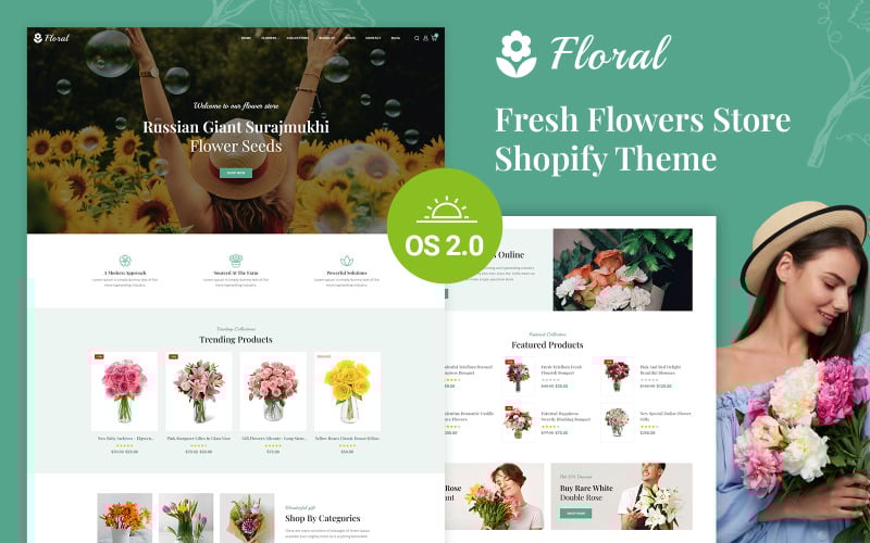 Floral - Flowers Boutique Store Shopify 2.0 Responsive Theme