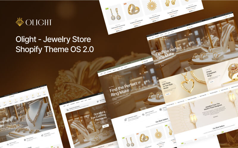 Olight - Ювелирный магазин Shopify Theme OS 2.0
