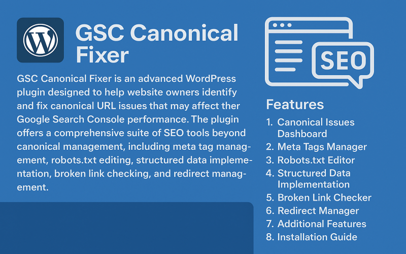 Corrección de errores canónicos de Google Search Console