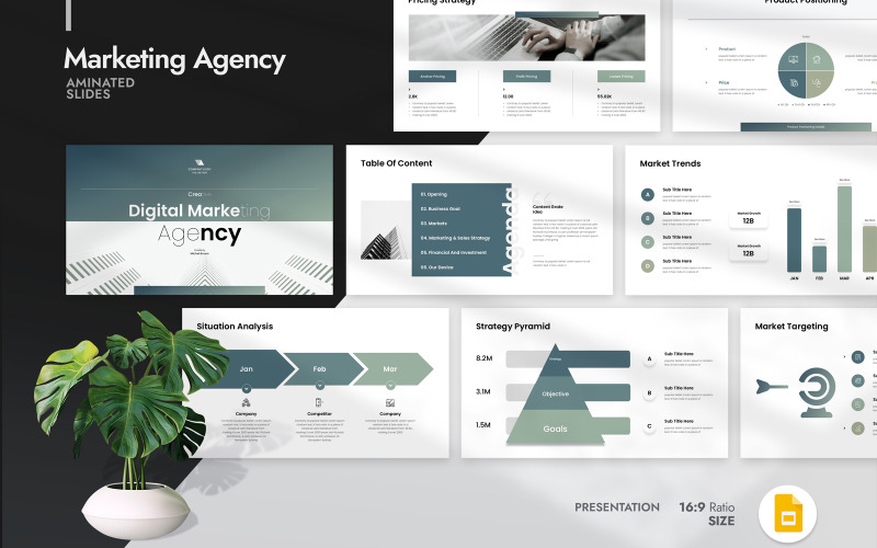 Agence de marketing numérique Google Slide