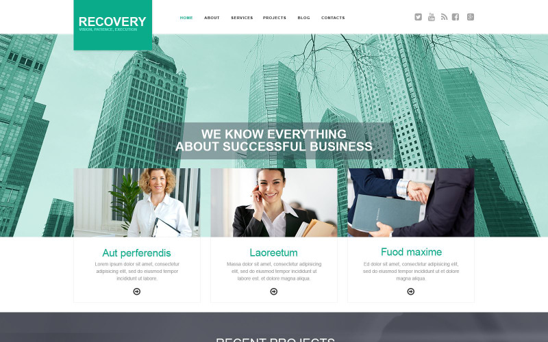 шаблон muse для бизнеса и услуг