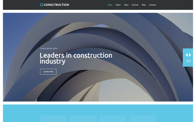 строительная компания wordpress тема