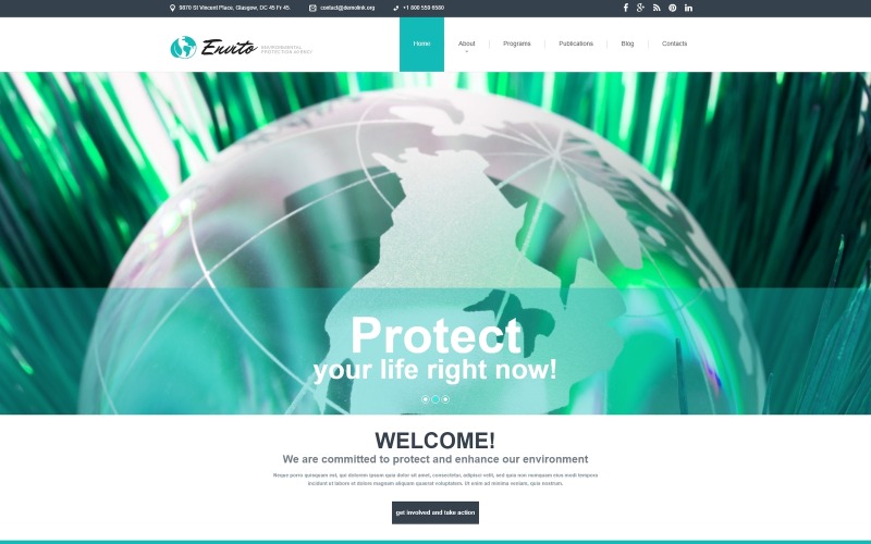 экологический адаптивный шаблон joomla