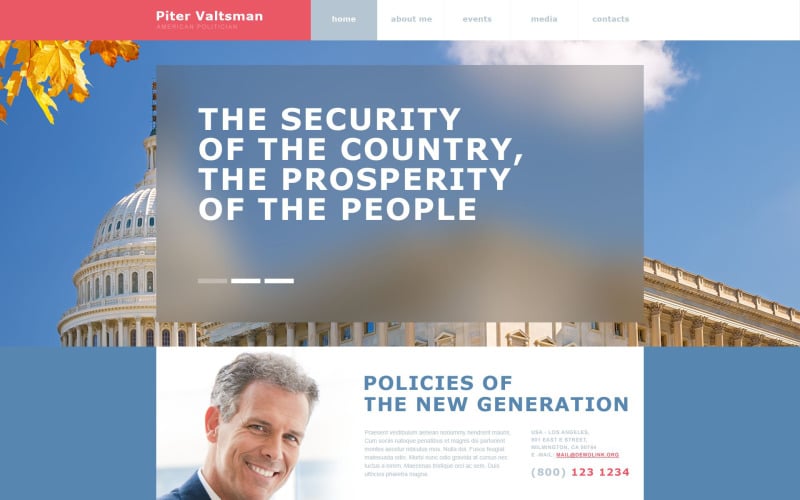 Political Candidate Muse Template