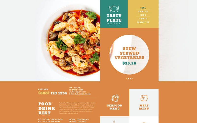 Tema WordPress de Café e Restaurante