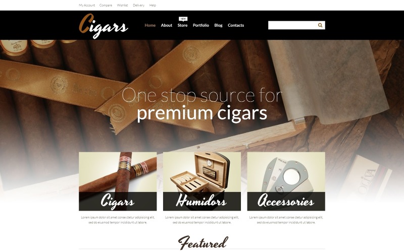 табак отзывчивая тема woocommerce