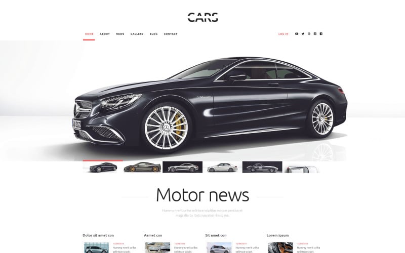 WordPress тема автомобилей