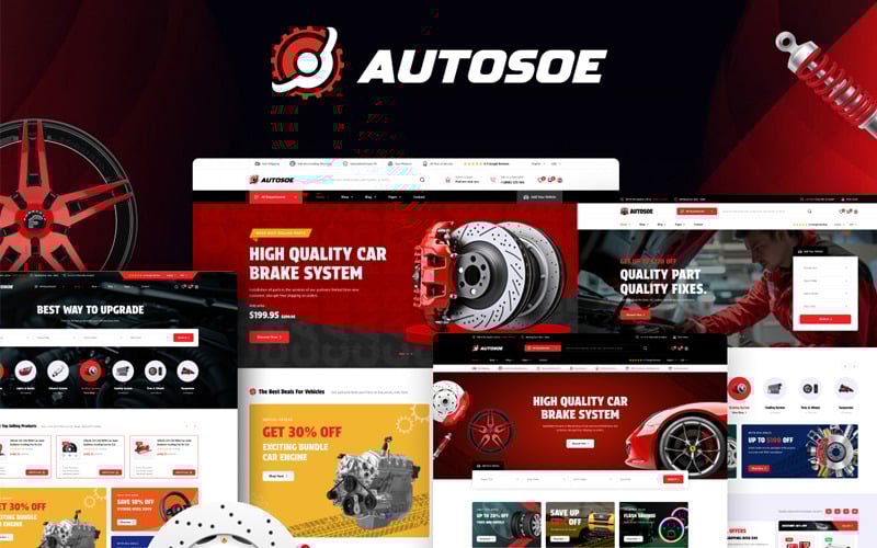 Autosoe Elementor - тема Prestashop для автозапчастей