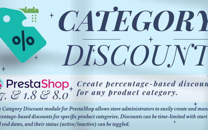 Kategorie Slevový modul pro PrestaShop
