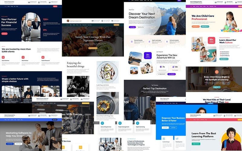 Mavix Pro - La più grande libreria di siti web predefiniti