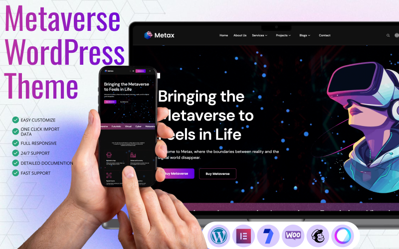 Metax — тема Metaverse WordPress