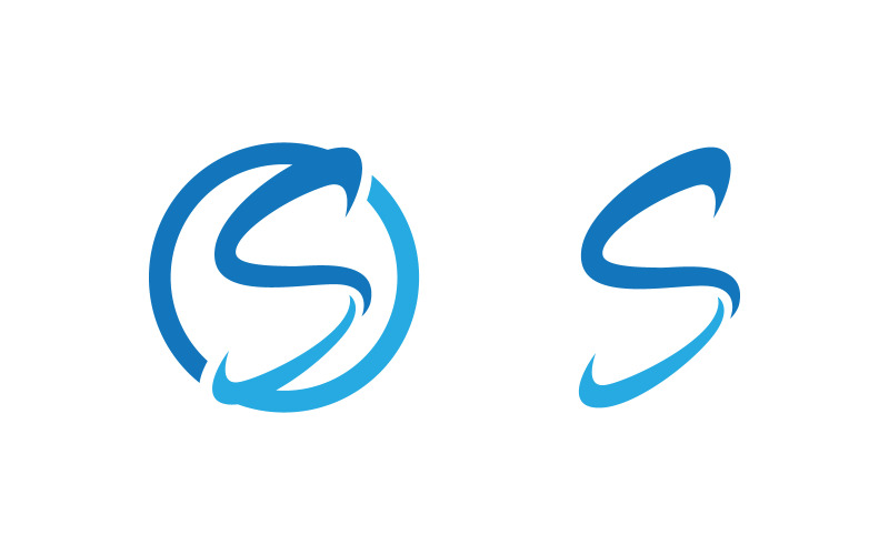 S Letter Logo bedrijfspictogram illustratie ontwerp sjabloon v.66