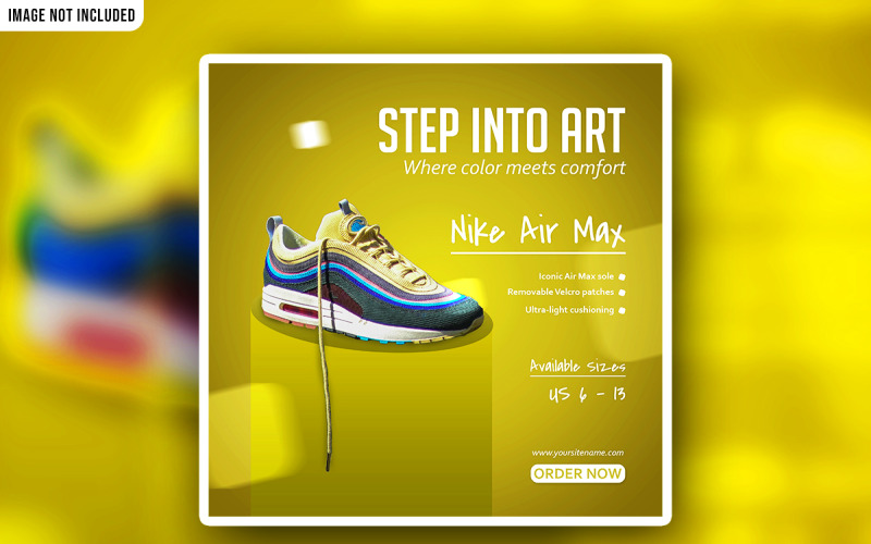Sneakers-Werbebanner im PSD-Format