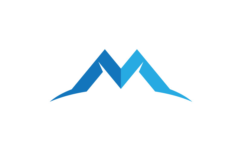 M 字母商业概念设计图标 LogoTemplate v1.2