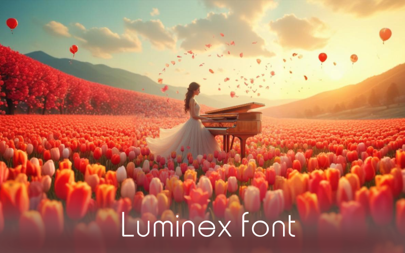 Шрифт Luminex-Bold-0101-25