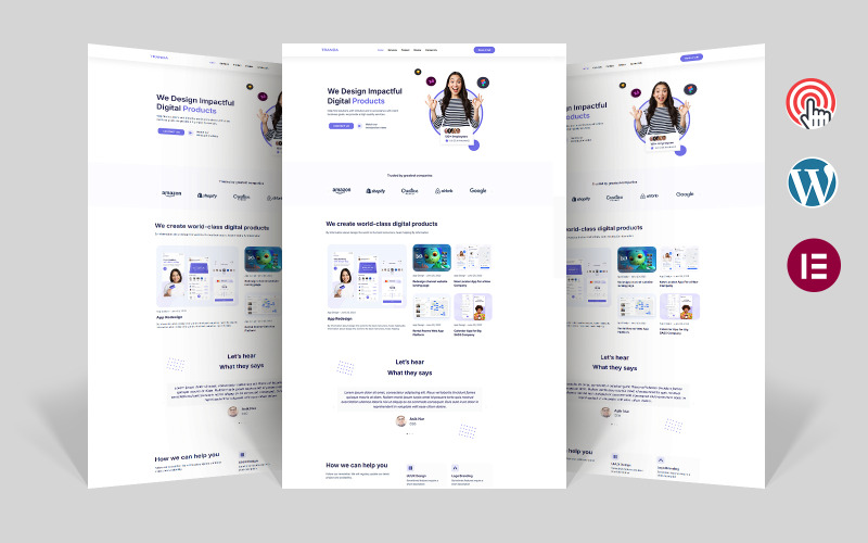 Tranda - Yaratıcı Ajans Elementor WordPress Teması