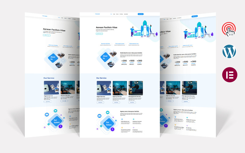 Trande - Agencja kreatywna Elementor WordPress Theme