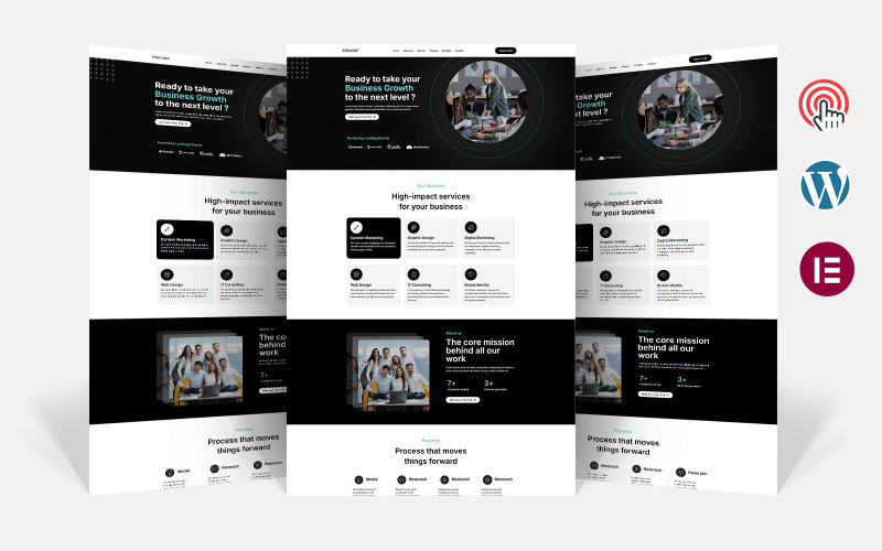 Trandf - Creative Agency Elementor WordPress Theme