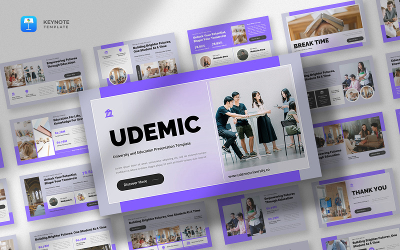 Udemic – Keynote-Vorlage für Universität und Bildung