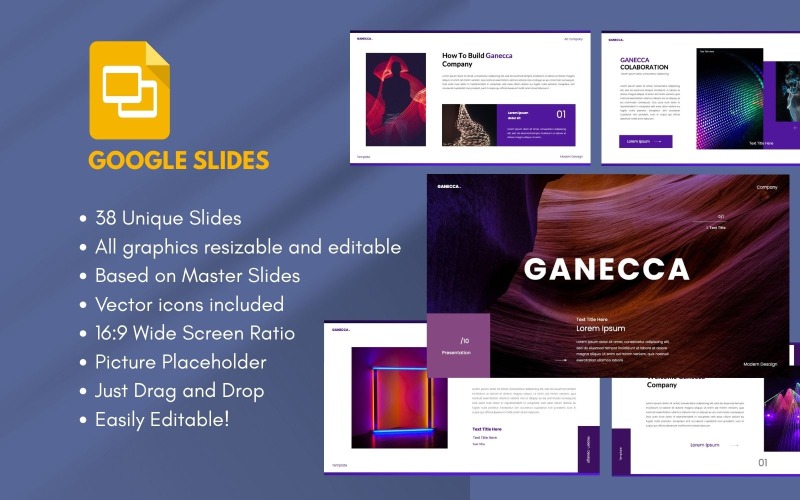 Ganecca 商务 Google 幻灯片模板