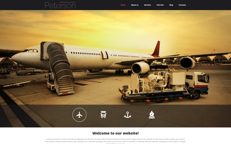 Modello Joomla reattivo per i trasporti