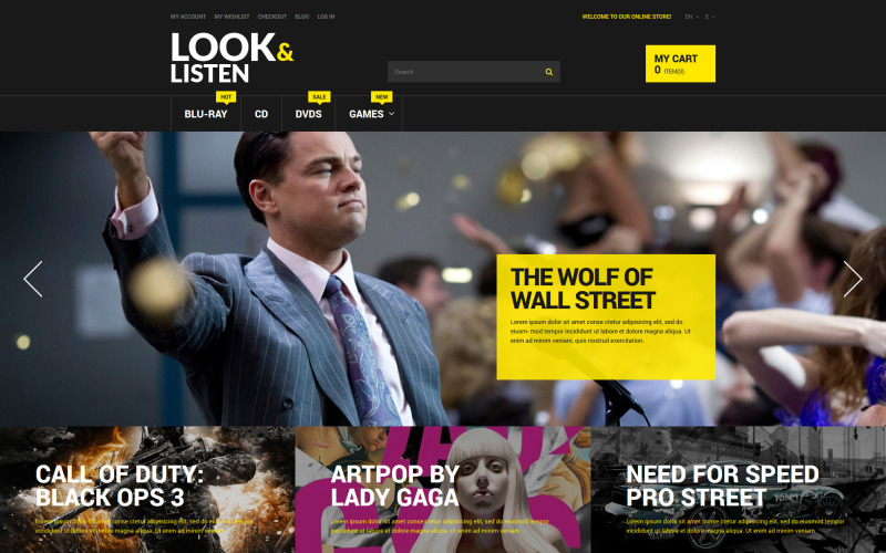 видео лаборатория отзывчивая тема magento