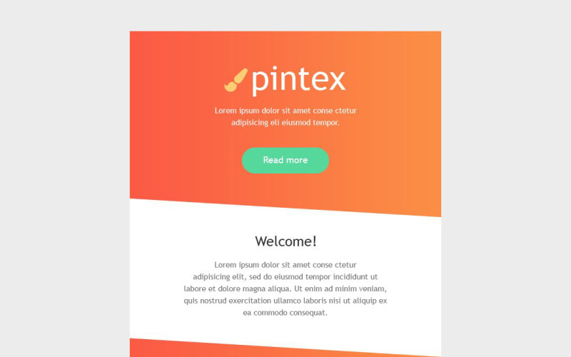 адаптивный шаблон информационного бюллетеня для веб-разработки