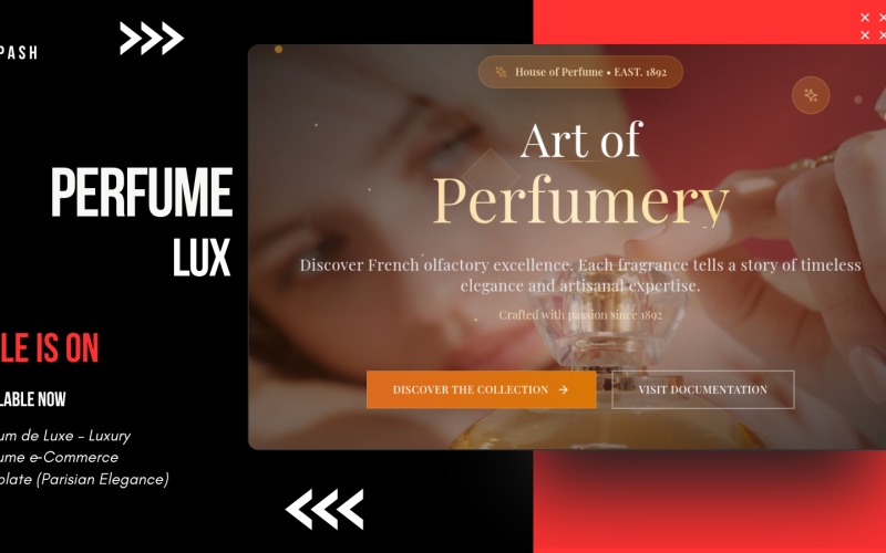 Parfum de Luxe – E-Commerce-Vorlage für Luxusparfüm
