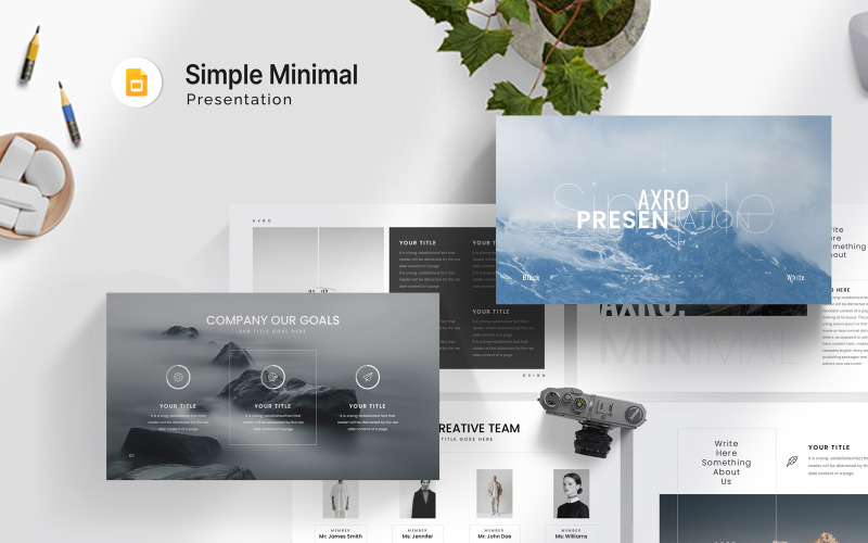 Axro Simple Minimal Google Slide-mall