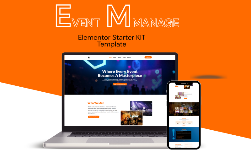 Eventia – Sada šablon Elementor pro správu akcí