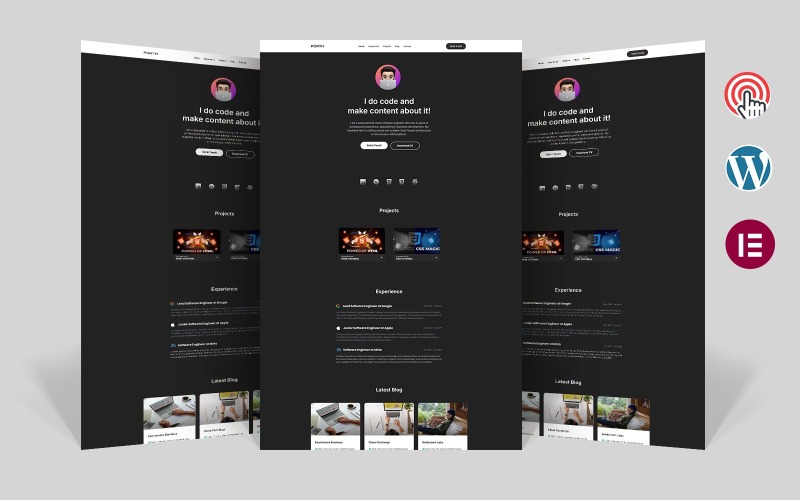 Porth - Creative Personal Portfolio Elementor WordPress Theme