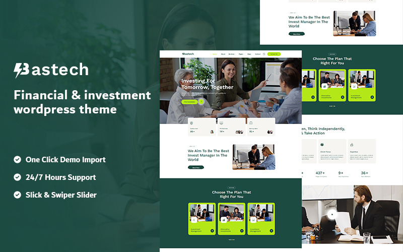 Bastech - 金融和投资 WordPress 主题