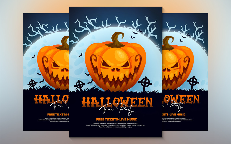 Affiche de la fête d'Halloween à la maison Darknes