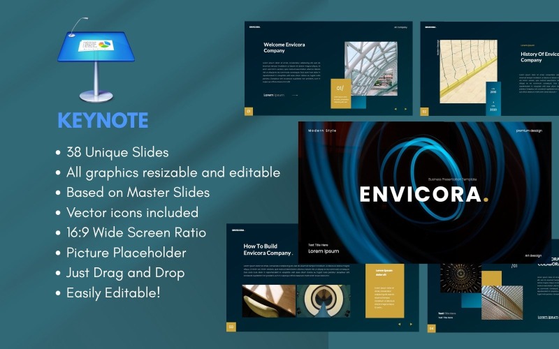 Envicora Business Keynote-Vorlage