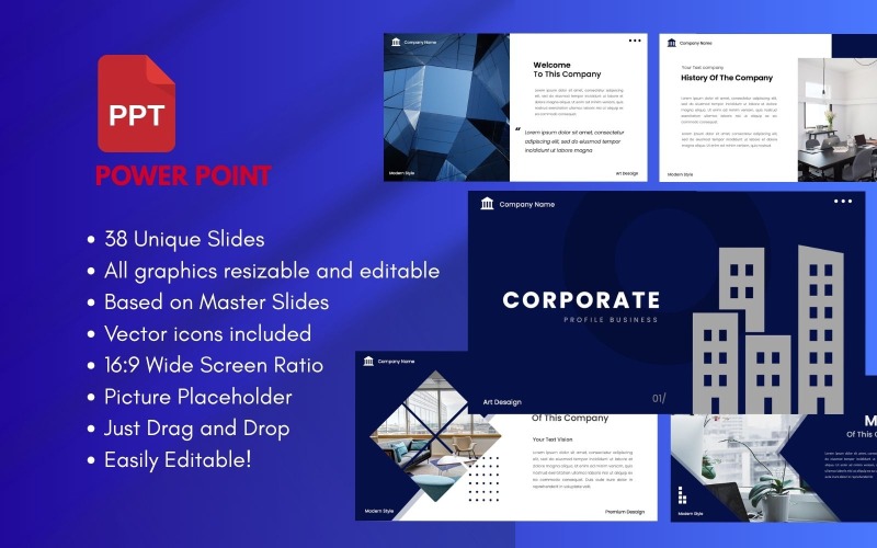 Modèle PowerPoint d'entreprise