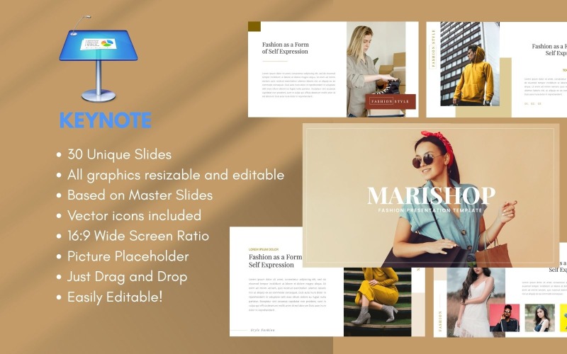 Modello per Keynote di Moda MARISHOP