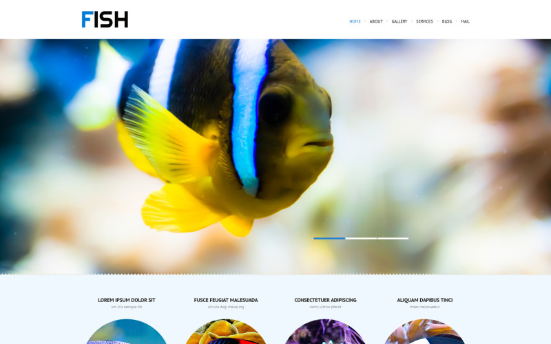Адаптивна для WordPress тема для риб