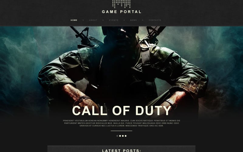 Game Portal Muse Template