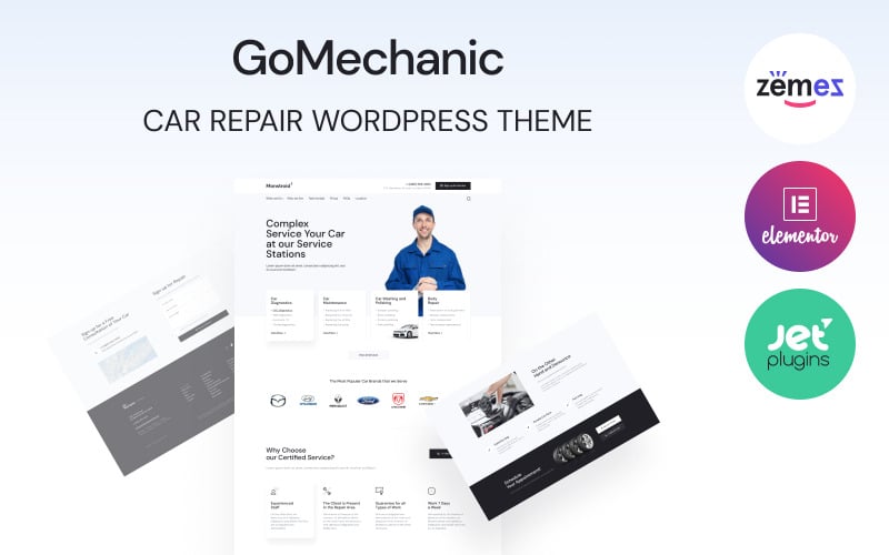 GoMechanic — motyw WordPress dla serwisu pojazdów i napraw samochodów