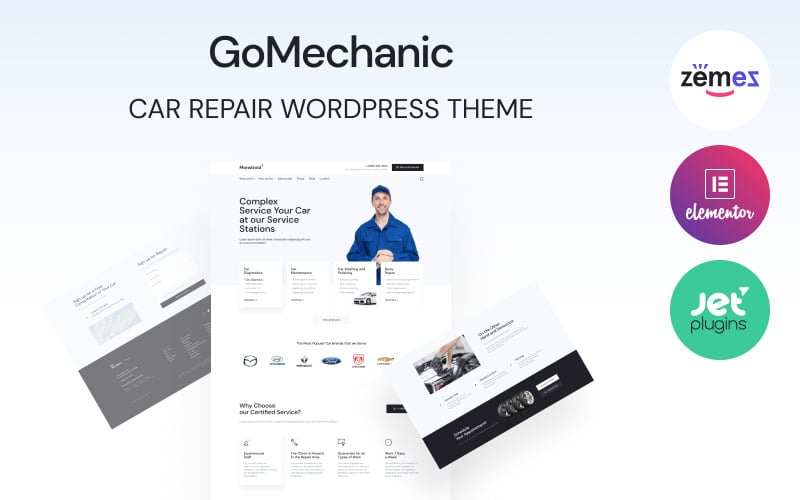 GoMechanic - тема WordPress для автосервисов и мастерских