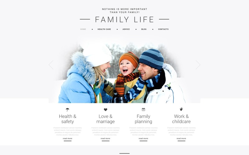 家庭Joomla模板
