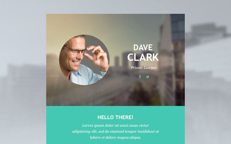 адвокат отзывчивый шаблон информационного бюллетеня