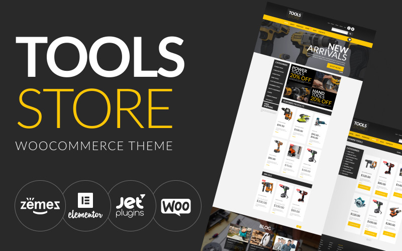 Tools Online winkel WooCommerce-thema