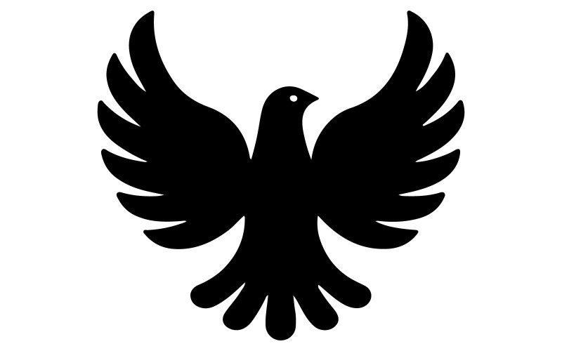Logo se siluetou holubice