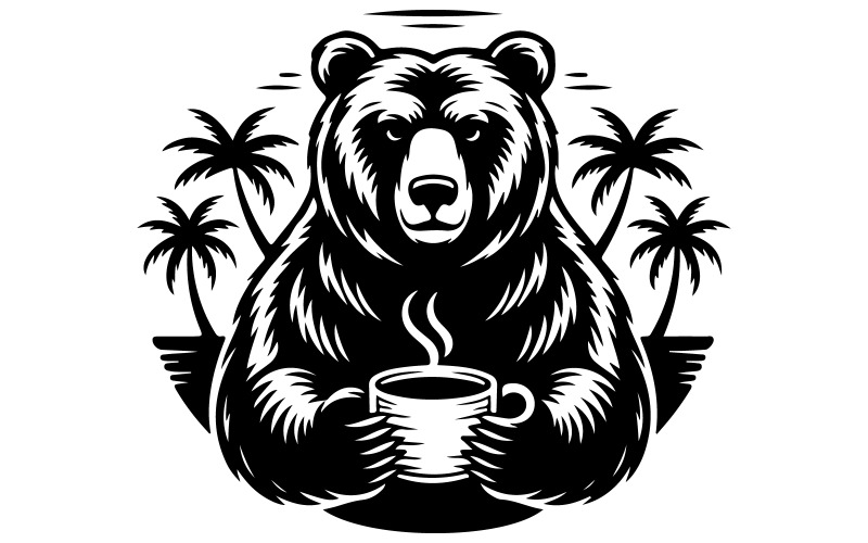 Silueta medvěda grizzly