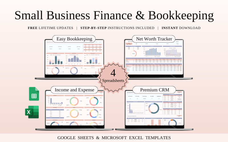 Finanzas y contabilidad para pequeñas empresas | Plantillas de hojas de cálculo de Excel y Google Sheets