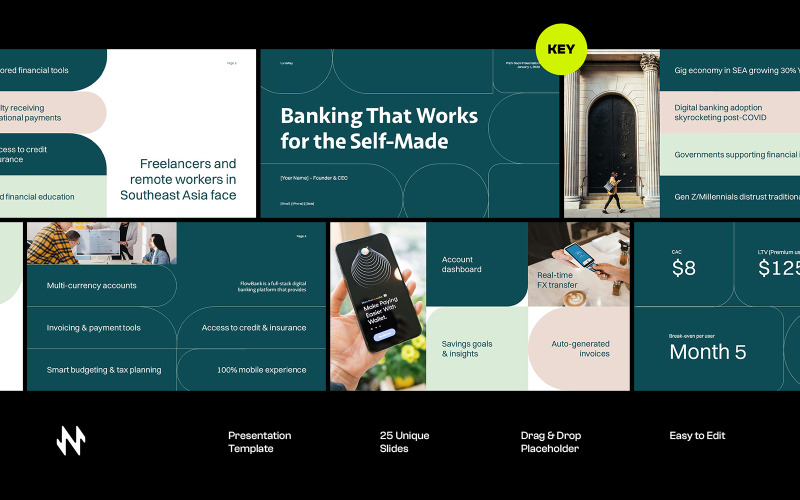 Presentazione del pitch deck Fintech di LunaPay